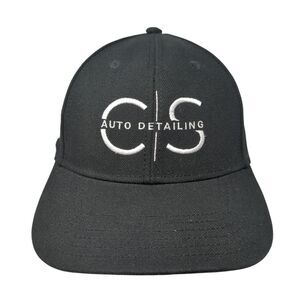 CS Auto Detailing Strapback Baseball Cap Black One Size Adjustable Fine Caps